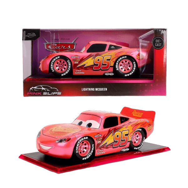 Jada Pink Slips Lightning McQueen Chase Toy Vehicle 1:24 Scale